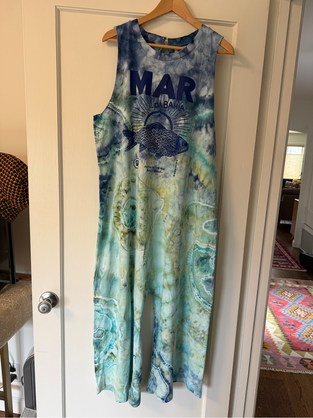 FARM Rio custom ice-dyed cotton Jumpsuit - large